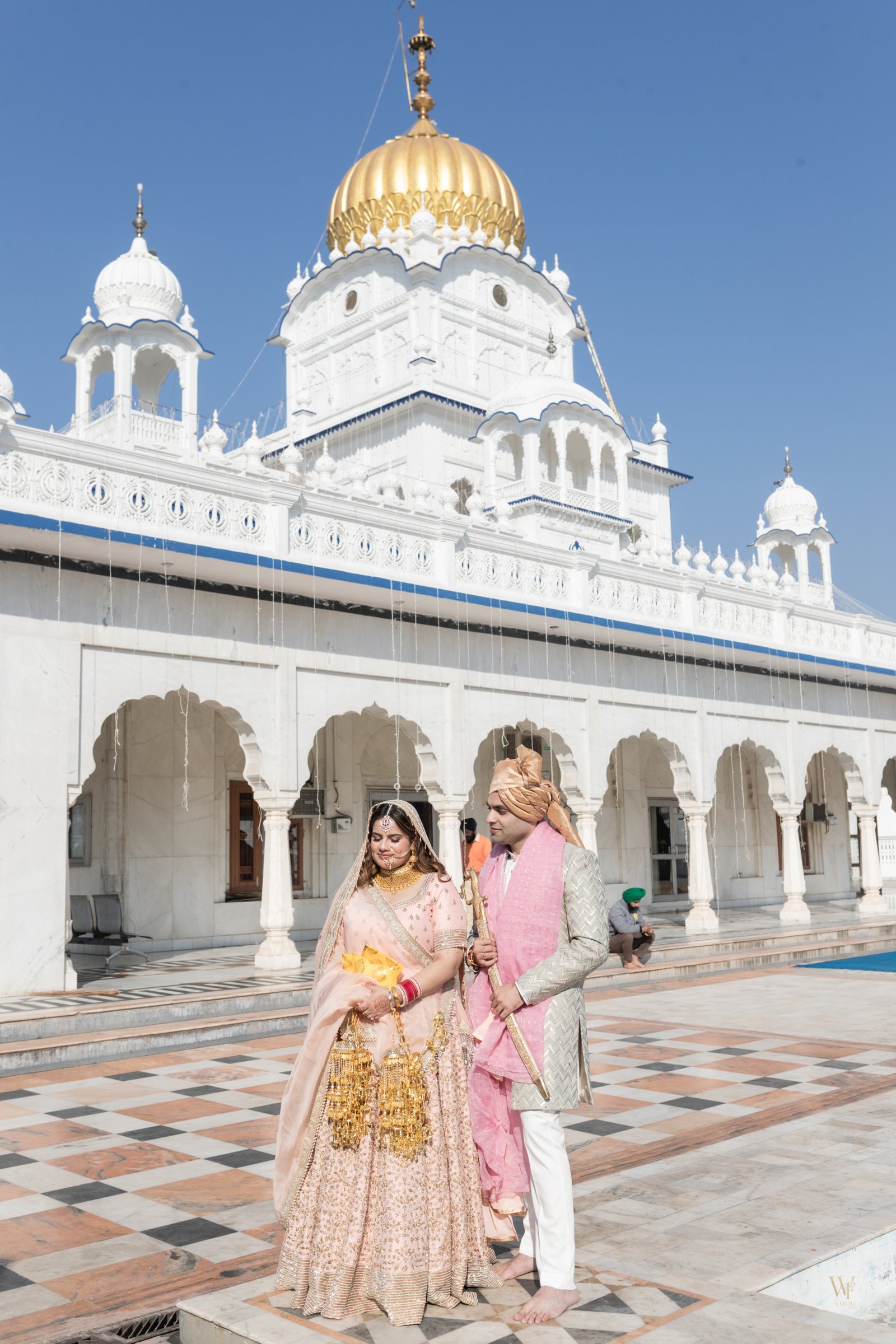 Wedding photographers in Noida capturing candid couple portrait